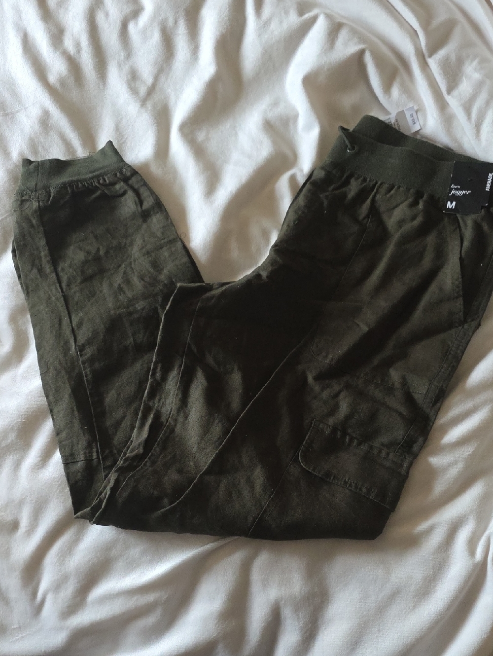 New York & Company Olive Cargo Joggers - Women's